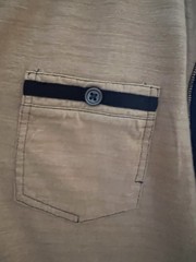 Unique T-Shirt Men XL Stylish Modern Classic Tan Black Light Comfy Cotton Blend