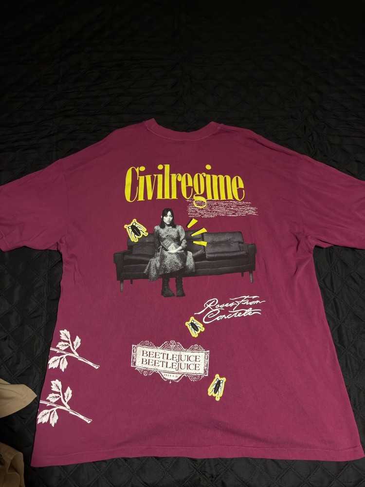 Civil Regime Beetlejuice Jenna Ortega Mens Size 3xl