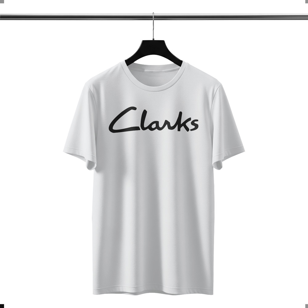 New CLARKS Logo funny T-Shirt Size S-5XL Made in USA