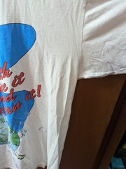 1993 VTG Marvin the Martian Looney Tunes Clean The Earth Shirt Large? Distressed