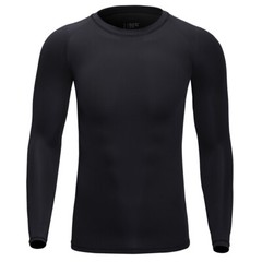 Mens Quick Dry T-Shirt Long Sleeve Compression Base Layer Undershirt Sports Tops