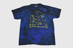 Harry Potter Mens Ravenclaw Wisdom Learning Wit Tie Dye Blue Shirt New S-2XL
