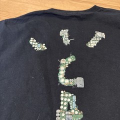 Cactus Jack Travis Scott Motherboard Playstation Logo T-Shirt Black Mens Small
