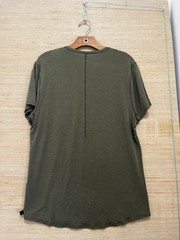 Lululemon Shirt Mens Medium Green Utility Pocket Zipper Tee Athletic Casual