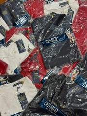 Polo Ralph Lauren Custom Fit Big Pony Mesh Polo Cotton Tshirts Navy color Medium