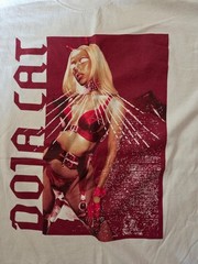 Doja Cat as red devil on white t-shirt size large