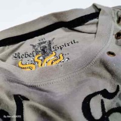 Rebel Spirit T Shirt Men’s 2XL Green Brown Black Yellow Coat of Arms Eagle Used