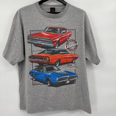 Vintage 90s American Muscle Dodge Charger T Shirt Classics Size XL Car Show