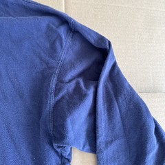 Gulf Traders Mens XL Navy Blue Mock Neck Long Sleeve 100% Cotton Shirt 90s