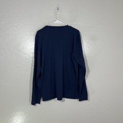 Mack Weldon Shirt Mens XL Blue 100% Pima Cotton Long Sleeve Crewneck Tagless Tee