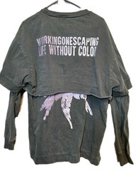 🔥 Working On Escaping Double Tee Shirt 👕 Men’s Size L Graphic Streetwear