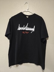 DONALD TRUMP SIGNATURE 45/47 MENS BLACK XL TSHIRT, PRESIDENT, USA