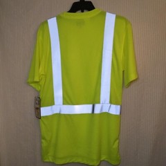 New With Tags Hi Visibility Short Sleeve Tee Size Large