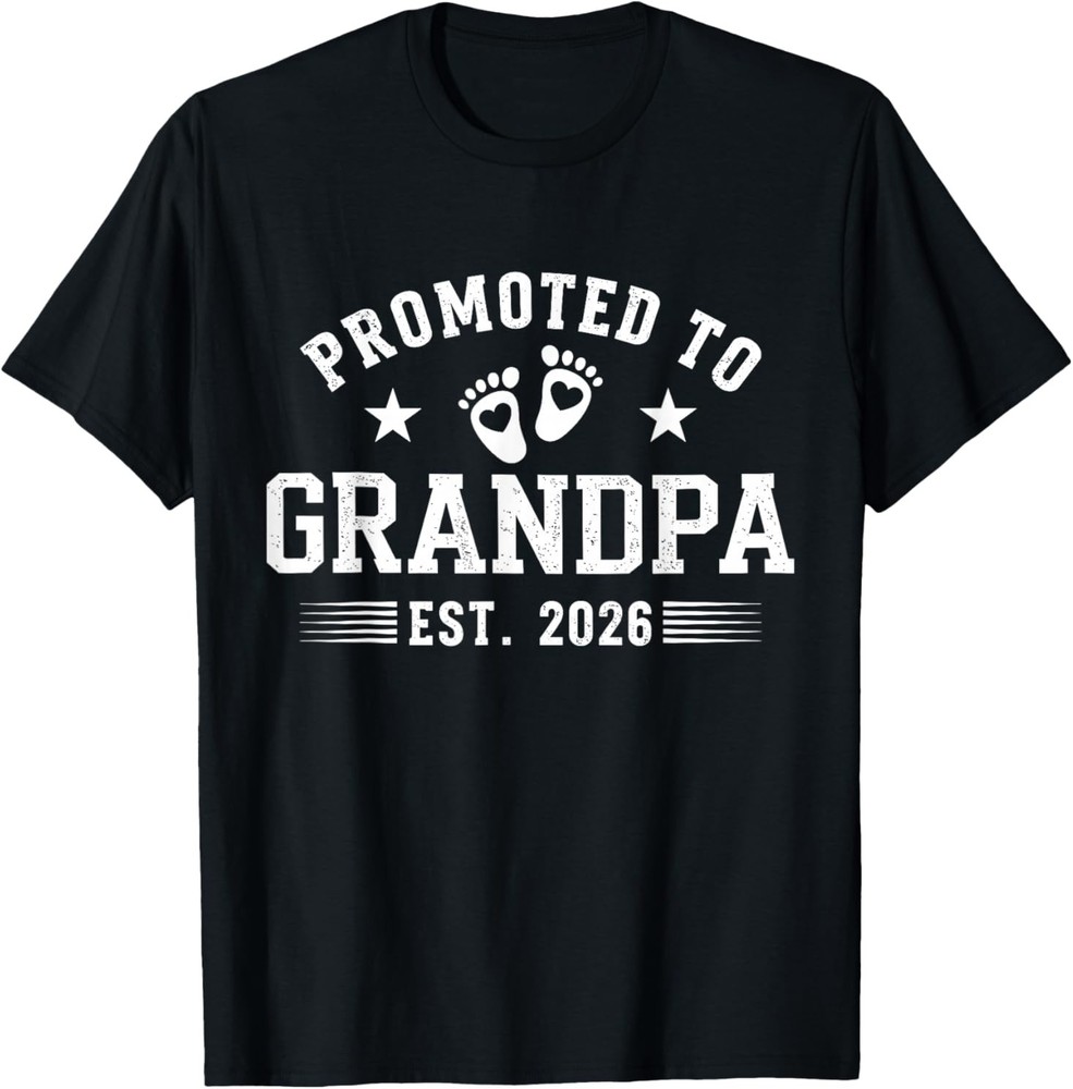 Promoted to Grandpa 2026 T-Shirt