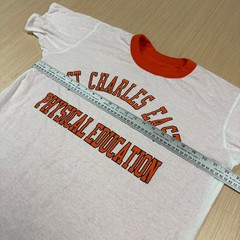 Vintage 90s y2k Physical Education Reversible Dual Layer T Shirt St Charles East