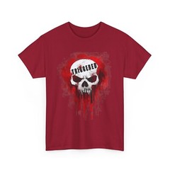 Furious Triggered Skull Graffiti. Dark Art, Bloody Horror Biker Punk Heavy Metal