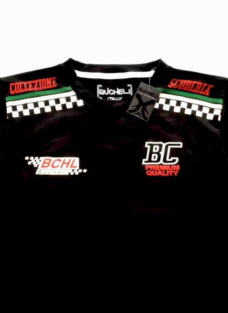 Men’s Bucheli T Shirt,Italian Style,Cotton,Slim Fit,Stretch L XL….A24.