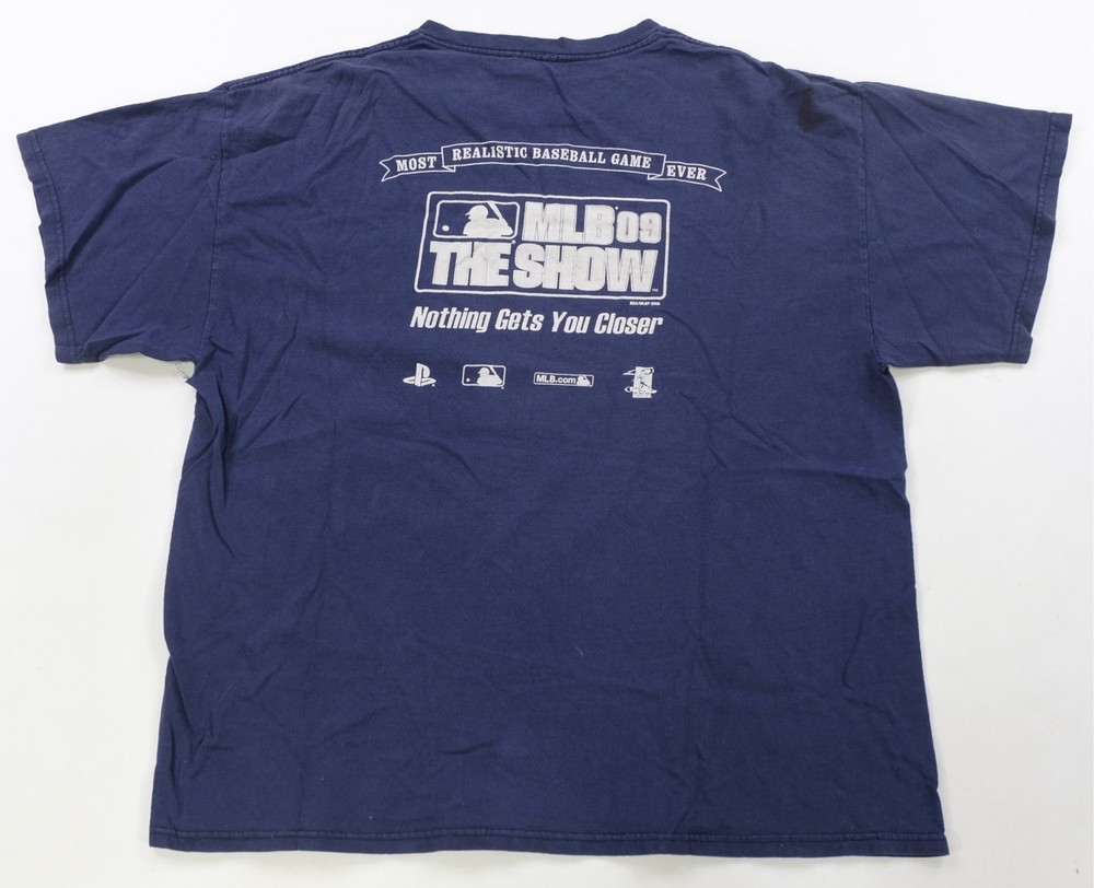 Rare VTG MLB The Show 2009 Nothing Get’s You Closer T Shirt 2000s Playstation