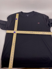 Genuine Dickies Men’s XL Shirt Performance Long Sleeve Pocket T-Shirt Black