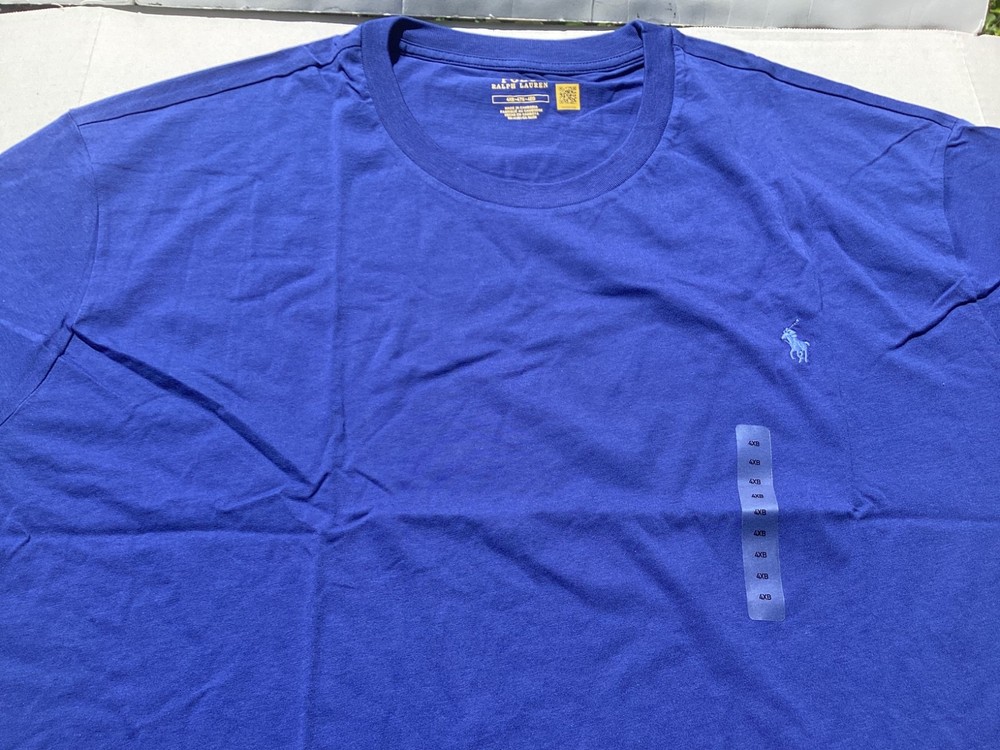 Men’s Size 4XB Polo Ralph Lauren short sleeve T-shirt crew neck Royal Blue