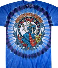 Grateful Dead Vintage Bertha Tie-Dye T-Shirt Liquid Blue