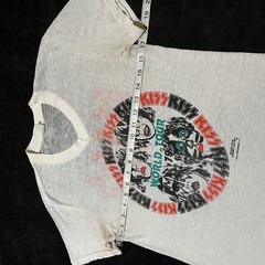 Vintage KISS 1979 World Tour Shirt Sheer Mens Small Official Concert Merch 1970s