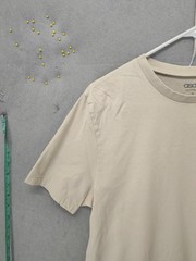 ASOS Shirt Mens Medium Beige Crewneck Short Sleeve Casual Basic Tee T-Shirt
