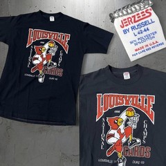 Vintage 1986 college Louisville Cardinals National Champs T Shirt USA Large