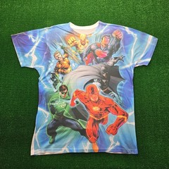 DC Comics Justice League Tshirt Mens Large Superman Batman Flash Green Lantern