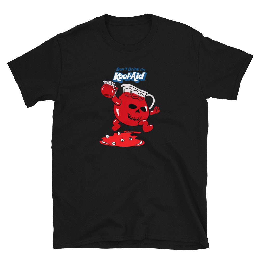DONT DRINK THE KOOL-AID SHIRT, KOOLAID SHEEP POLITICAL T-SHIRT