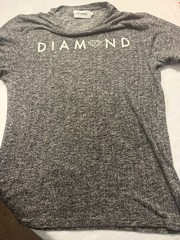 Diamond Supply Co. Gray Heather Speckled Graphic Logo Crewneck