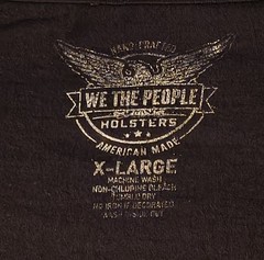 Grunt Style “We The People Holsters Bearded Skull Graphic Men’s, XL T-Shirt