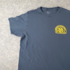 O’Neill Shirt Mens Medium Blue Crew Neck Short Sleeve Graphic Stretch Pullover