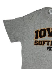 University of Iowa Hawkeyes Grey Softball Printed College Sports Top Medium
