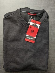 NWT Gerry Men’s Long Sleeve Crew Sweater Size Medium Black