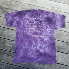 Vintage 90s God Love Shirt Single Stitch Large 1 John 4:10 Jesus Tee Tie Dye Y2K