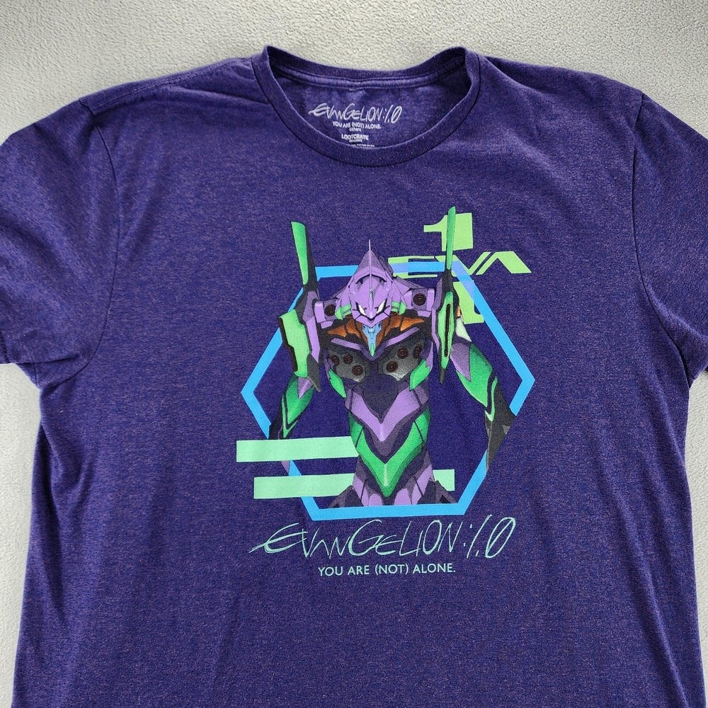 Evangelion 1.0 You Are (Not) Alone T-Shirt Large EVA Unit-01 Anime Loot Crate
