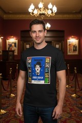 Charlie Chaplin The Champion 8mm Film Box Art Graphic Tee Vintage Shirt