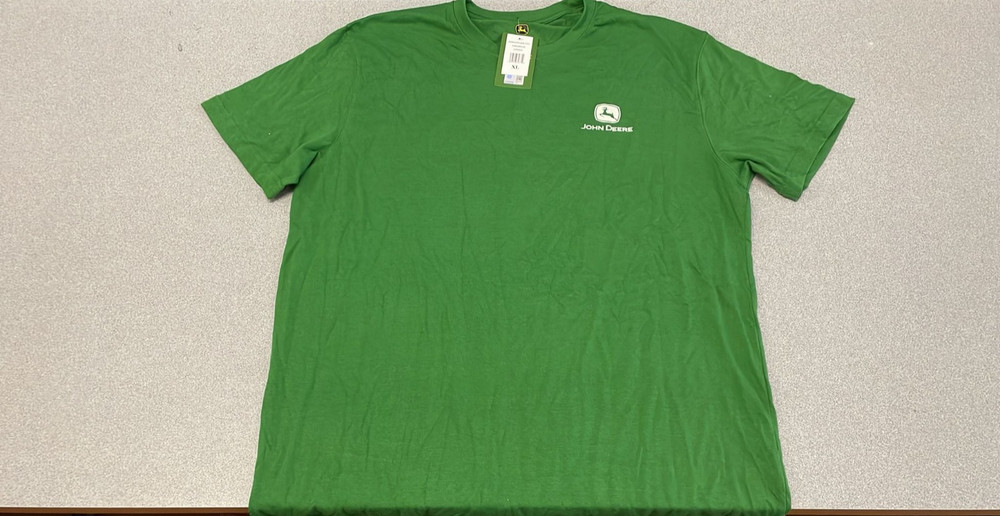 John Deere Mens Short Sleeve Graphic Tee Modern Tractor-Green -X-Large NWT D2