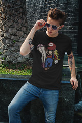 Nintendo Mario and Peach T-Shirt Unisex Cotton Funny Sizes Adult Switch SMB New