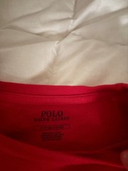 Polo Ralph Lauren Red Custom Slim Fit Crewneck Short Sleeve T-Shirt Mens Small