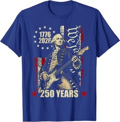 250 Years George Washington American Flag 1776-2026 July 4th T-Shirt