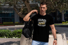 GUNS AND BUTTER Retro Logo T-Shirt Sizes S-5XL