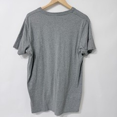 Abercrombie & Fitch Sueded V Neck Muscle T Shirt Mens XL Gray Embroidered Moose