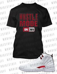 Mens Big Hustle Mode 365 Sneaker J12 Twist Tee Shirt Grey Stone 8XL