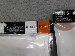 Lot of 6 Magna Tek Men’s White T-Shirt Crew Neck Short Sleeve Size M NEW