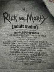 Rick & Morty Adult Swim Medium Gray Graphic T-Shirt Ripple Junction