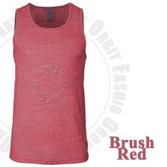 Tank Top T Shirts Muscle Sleeveless Plain Slim Fit Crew Neck Tri Blend Tee Men’s