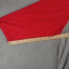 Champion shirt Men’s XL Sports Baseball Shirt Gray and Red 3/4 sleeve Raglan