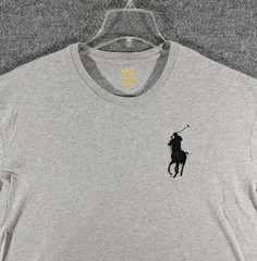 Polo Ralph Lauren Mens 2XB Big Pony Gray T-Shirt Short Sleeve Crew Neck